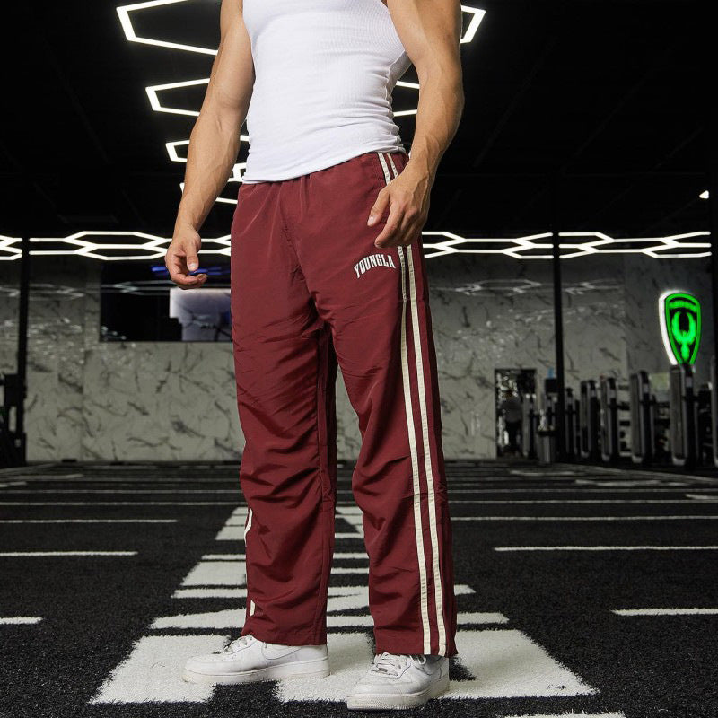 Herren Sport hose gerade gewebt schnell trocknend